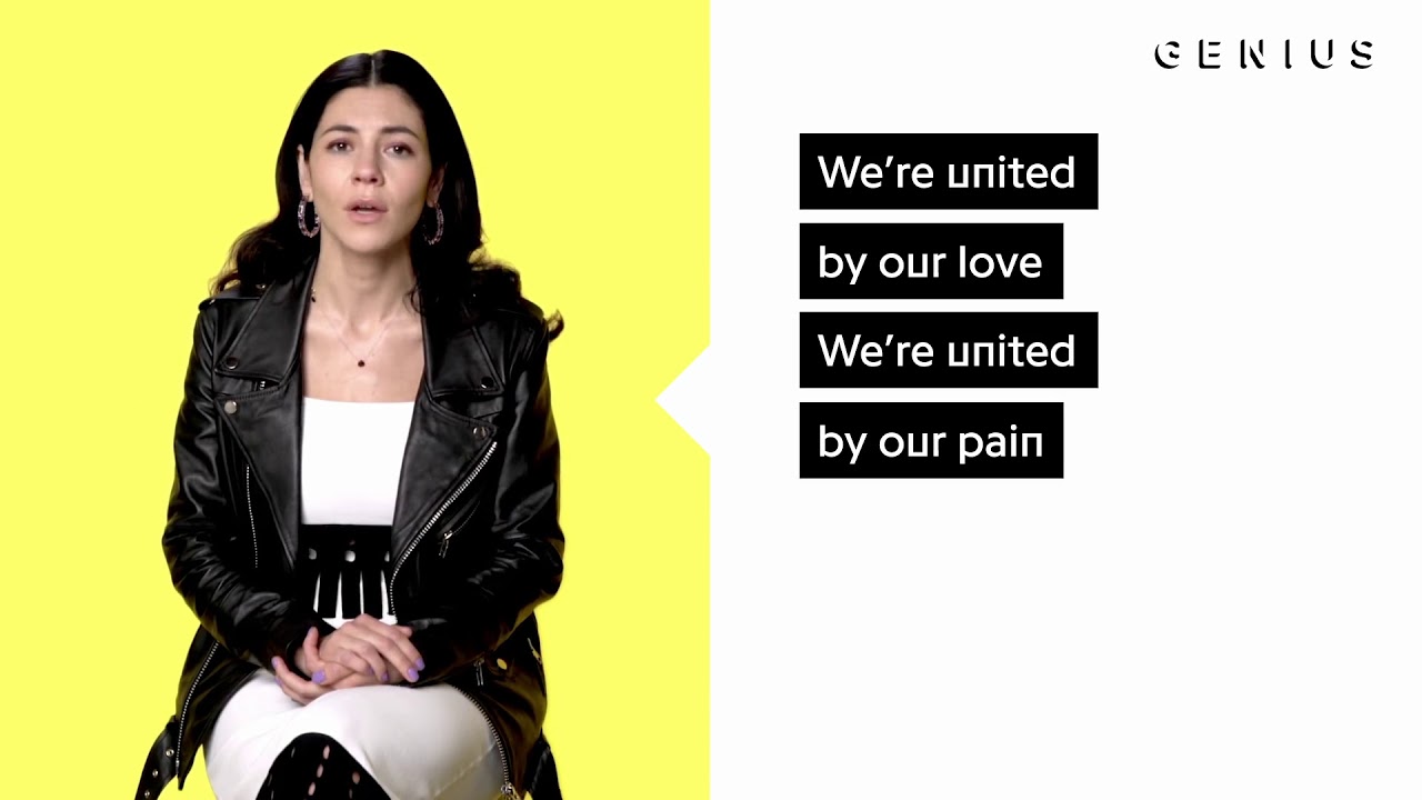 Marina Genius Interview but it's only the parts where she sings
