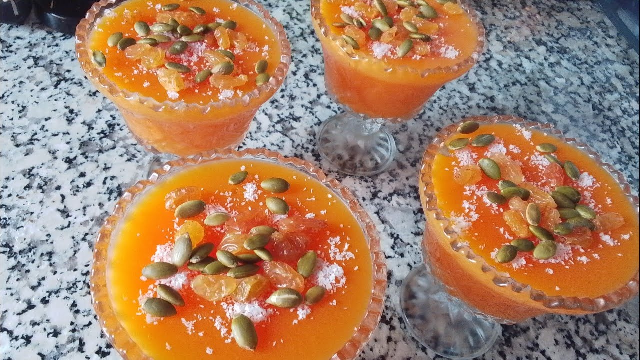 💥مهلبية بالبرتقال والجزر #تحلية_للسحور #رمضان_كريم 🌜