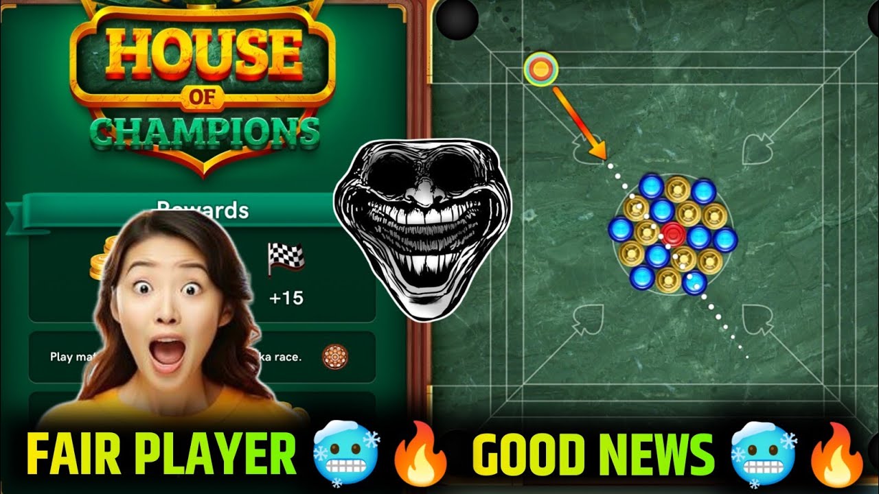 🔥 Fair Player Good News 🥳 New Table House Of Champions 🥶🔥 Carrom Pool Gaming Yash 🥶🔥