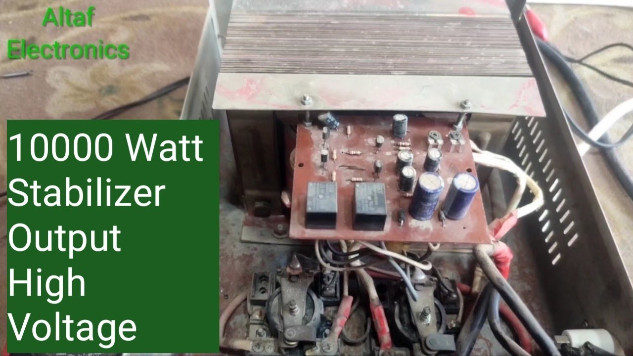 10000 Watt Stabilizer Output High Voltage Problem Solve Urdu Hindi Altaf Electronics