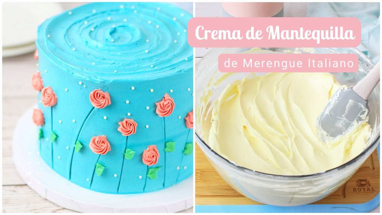 CREMA DE MANTEQUILLA de Merengue Italiano | IMBC | Buttercream | Betun