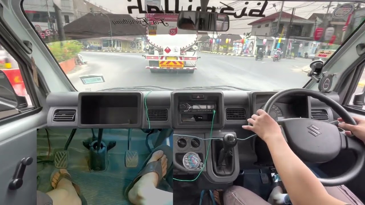 POV Drive Carry Pickup AC PS dan Praktik Mengemudi Mobil Muatan