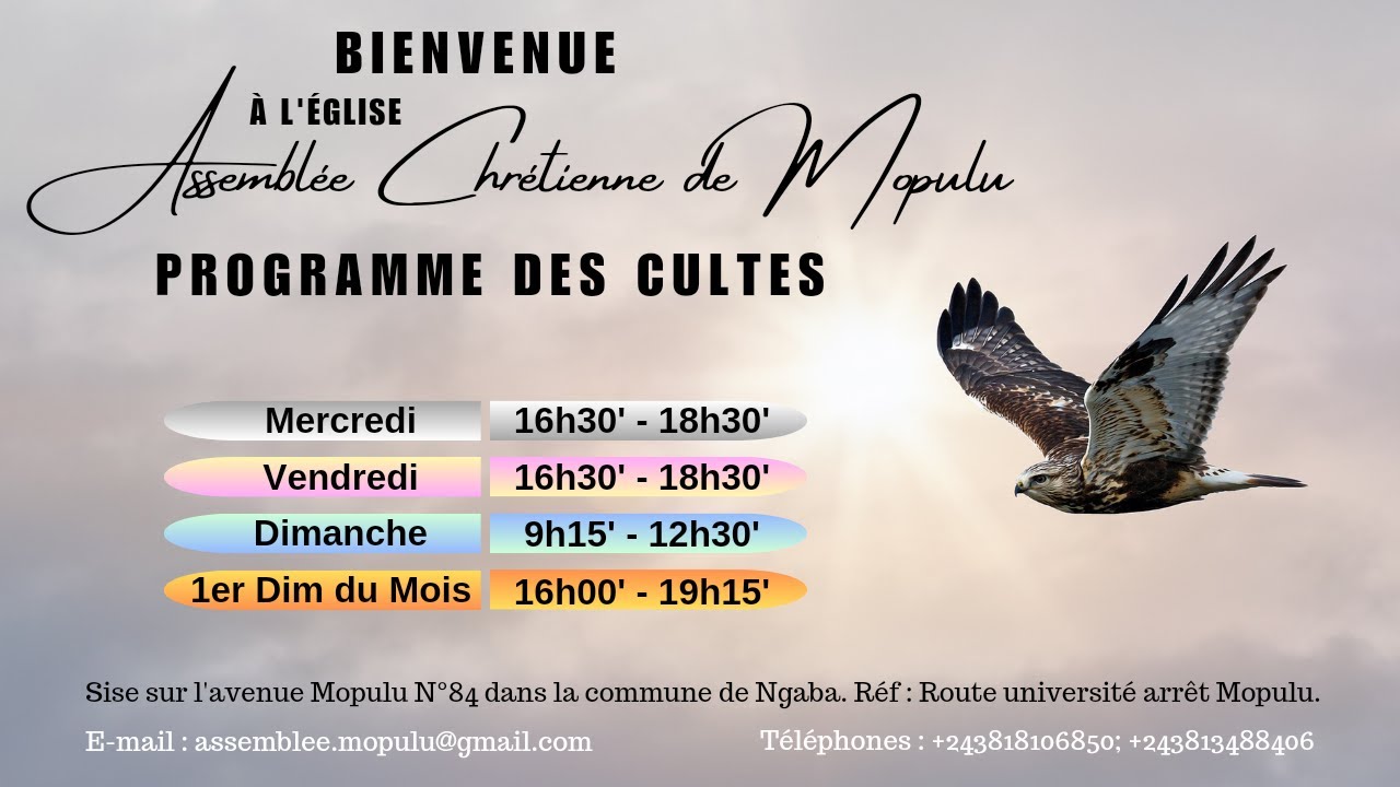 Culte du Dimanche 26 Oct 2025|  | Pasteur Jean UMBA #branham #message