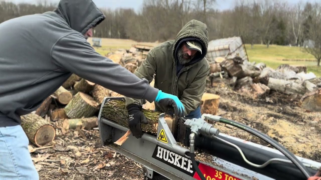 Chickens, cutting wood, and a tractor; it’s that kind of weekend.