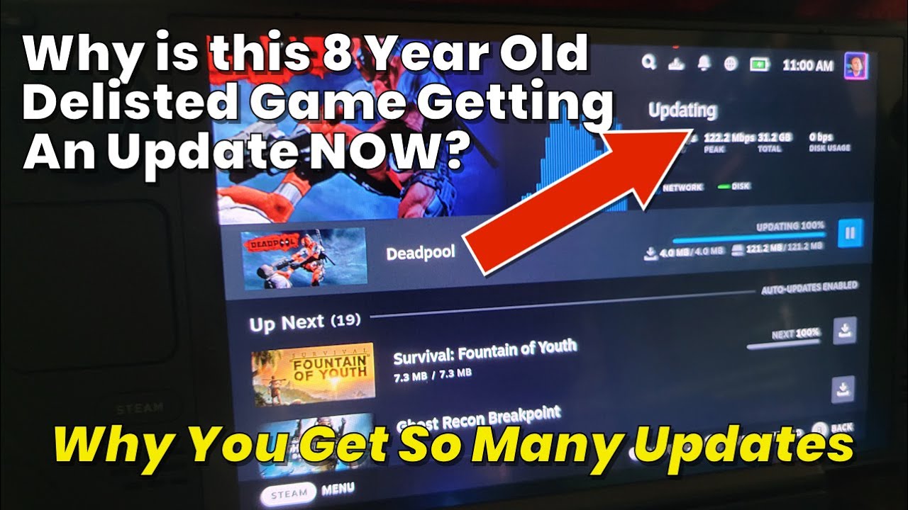 Steam Deck: Why You Get So Many Updates All The Time - And It Isn't Shaders (feat. Deadpool)