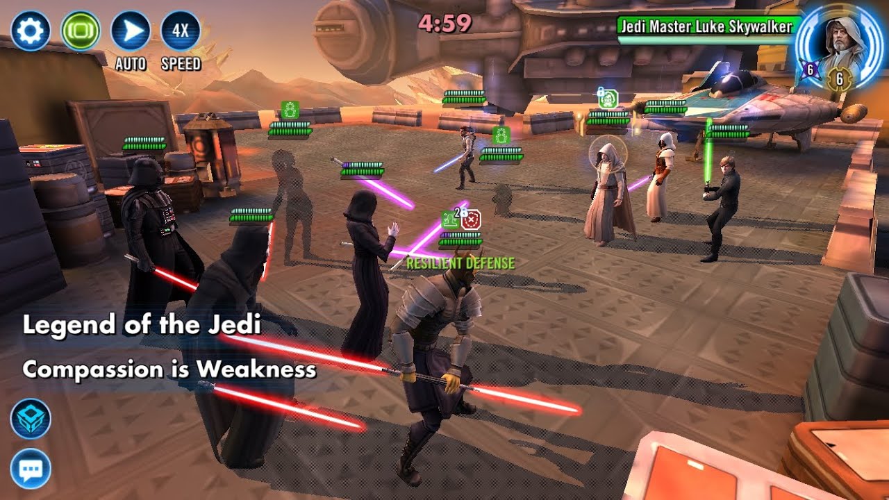 Traya Sith (Omicrons + DV FDC) vs JML |5v5 Grand Arena SWGOH|