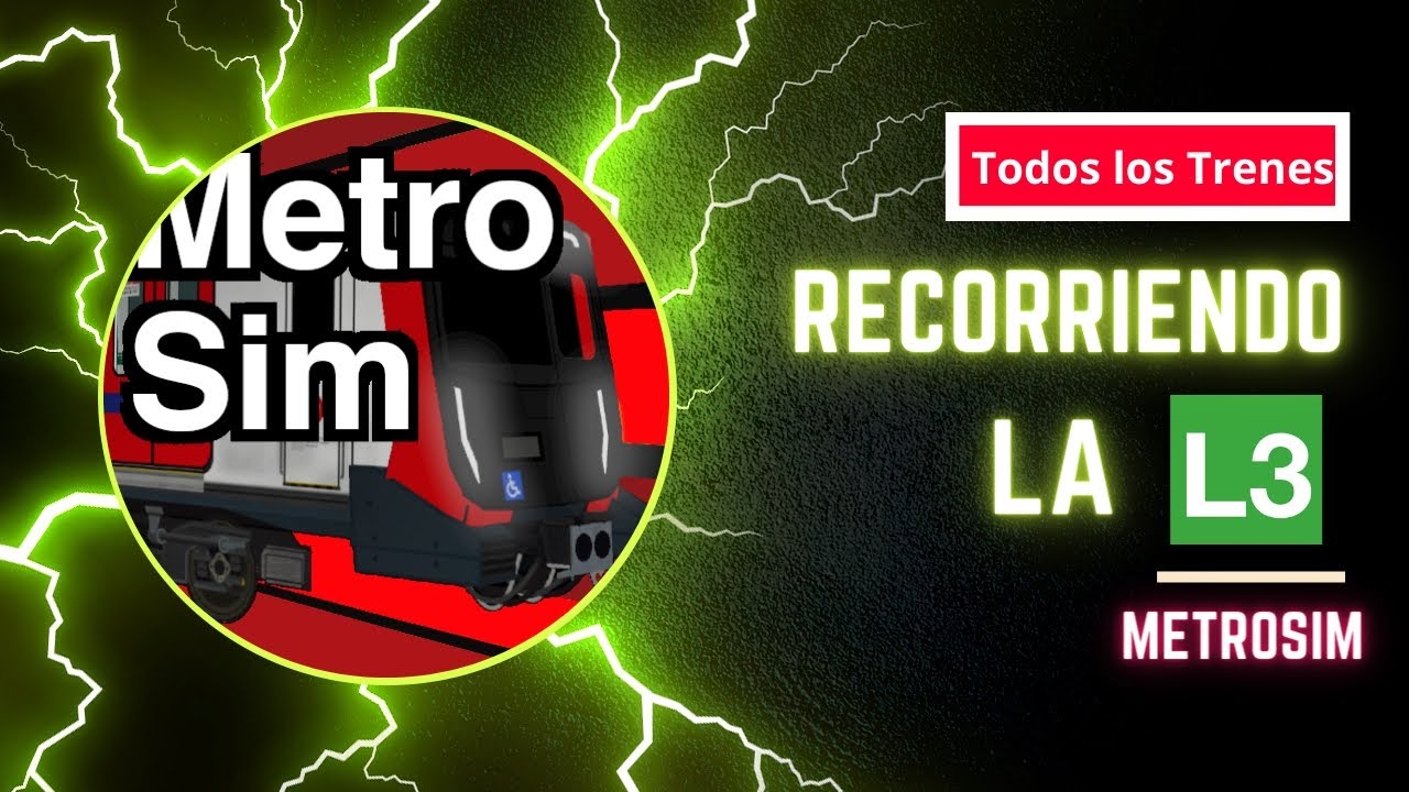 Recorriendo la L3 en MetroSim con todos los trenes. #metrosim