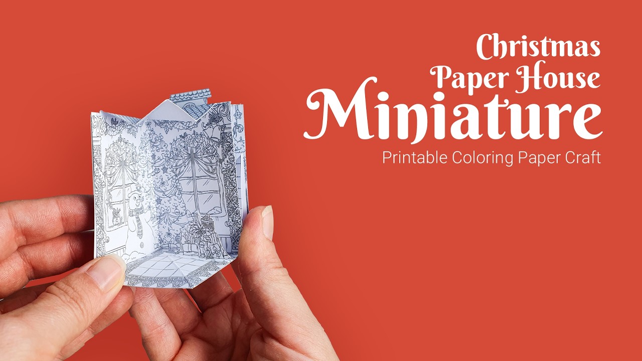 Create a Christmas House Miniature – How to Assemble It!