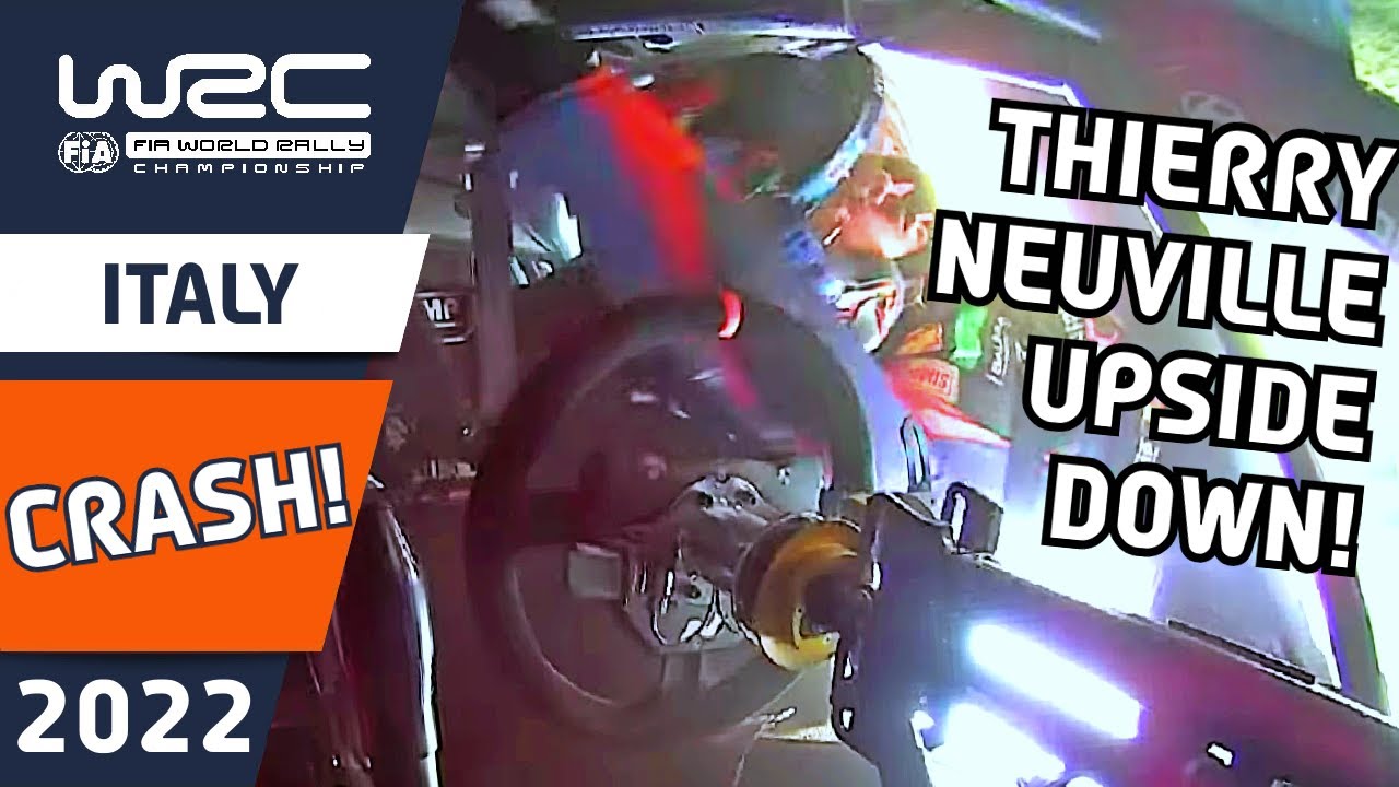 Thierry Neuville CRASH : WRC Rally Italia Sardegna 2022. WRC+ All Live clip.