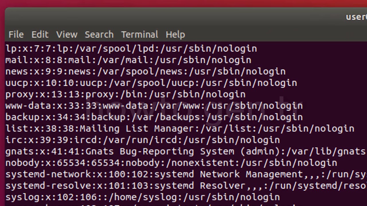 Explain /Etc/Passwd File Format In Linux