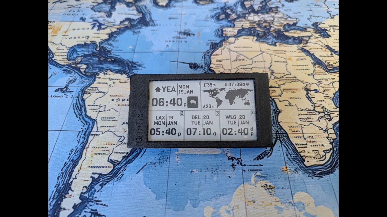Inroducing PaperTix - World's first eink world timer pcb diy kit!