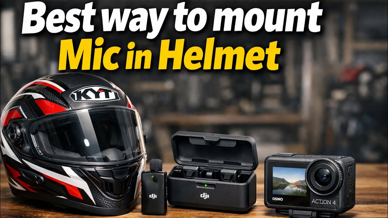 Best way to Mount your Mic in Helmet 
