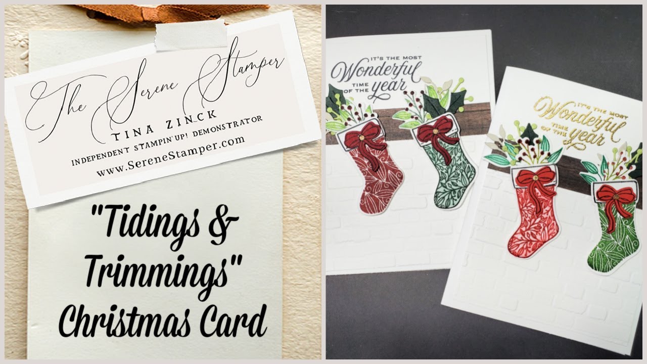 Tidings & Trimmings Card | Christmas in July Class Cards
