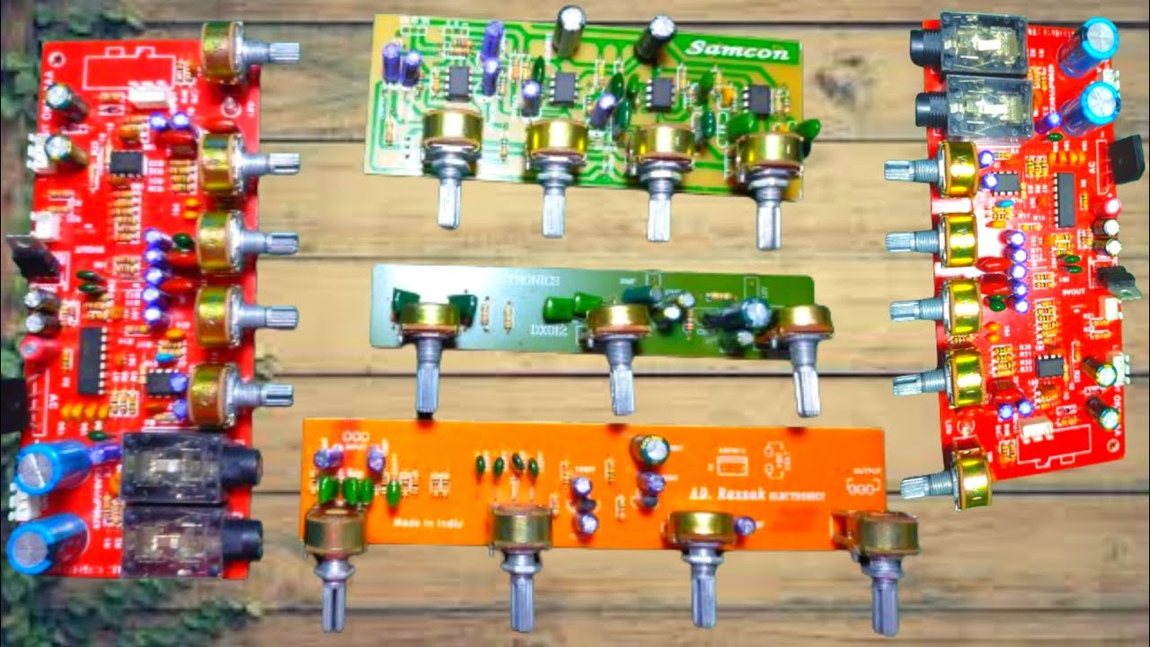 High Quality Bass Treble Board (OK 339 - JRC 4558 - PT2399 )Microphone Echo Full Review