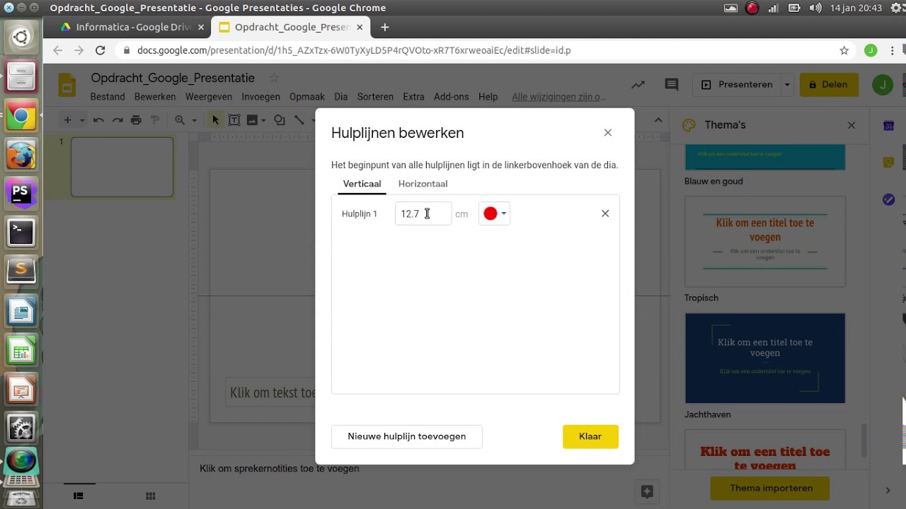 3. Google Presentaties: Rasterweergave