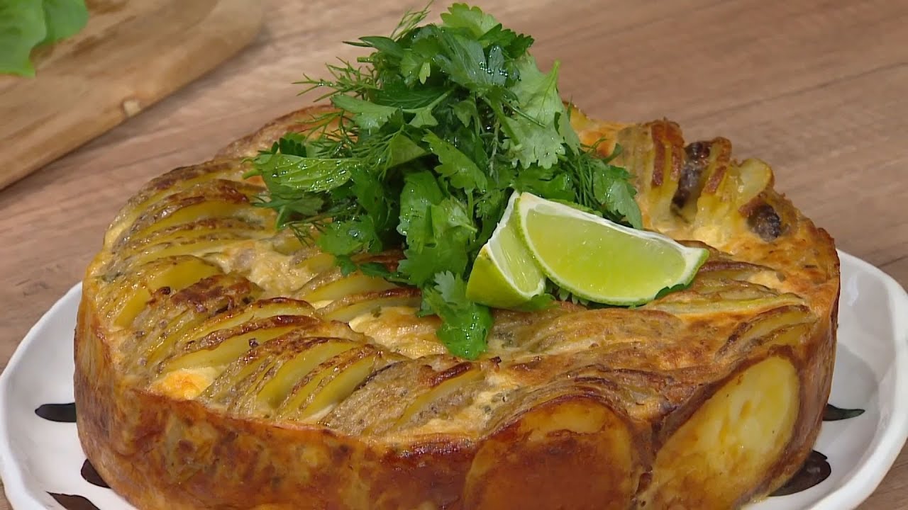 Millefeuille με πατάτες, μανιτάρια και κεφαλογραβιέρα Αμφιλοχίας | Ανδρέας Λαγός | ΕΡΤ