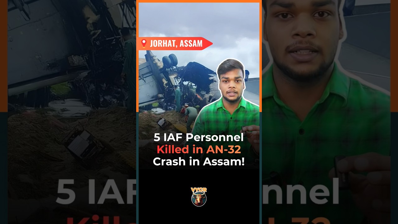 Tragedy at Jorhat Airbase: 5 IAF Personnel Killed in AN-32 Crash #jorhatnews #an32crash #assamnews