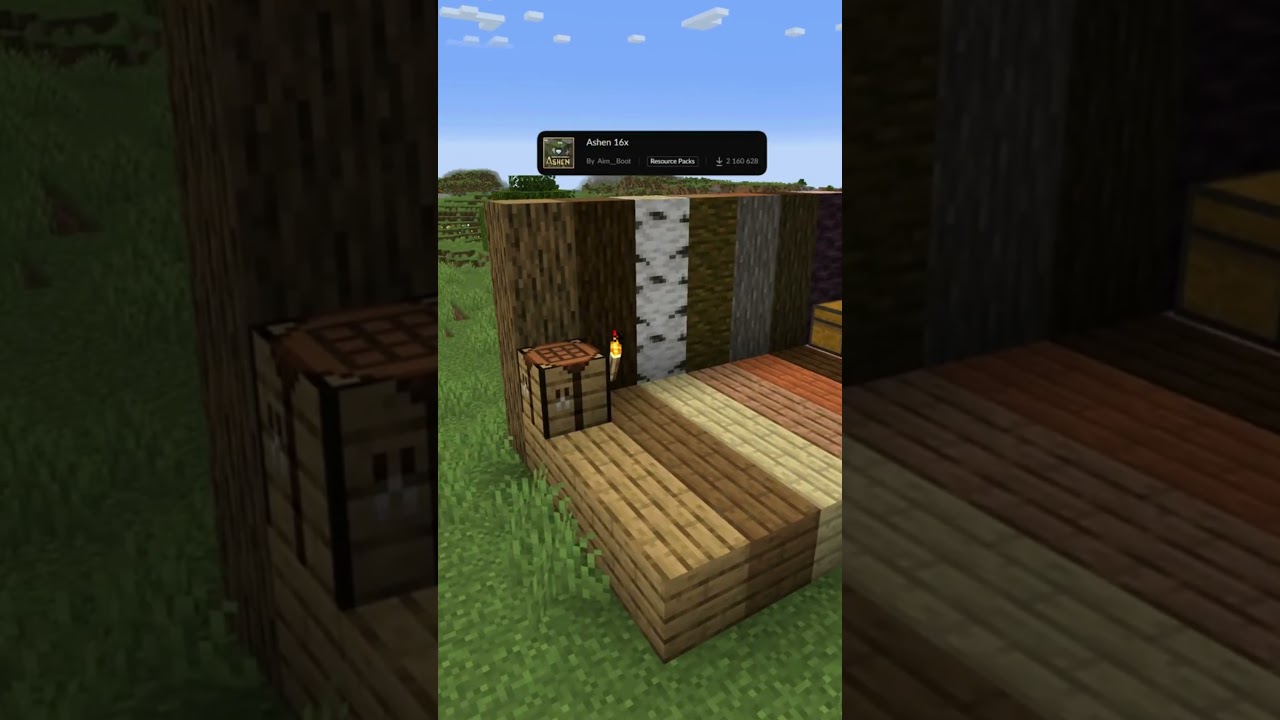 Ashen 16x: The Ultimate Medieval Minecraft Texture Pack! #minecraft #texturepack #shorts #gaming