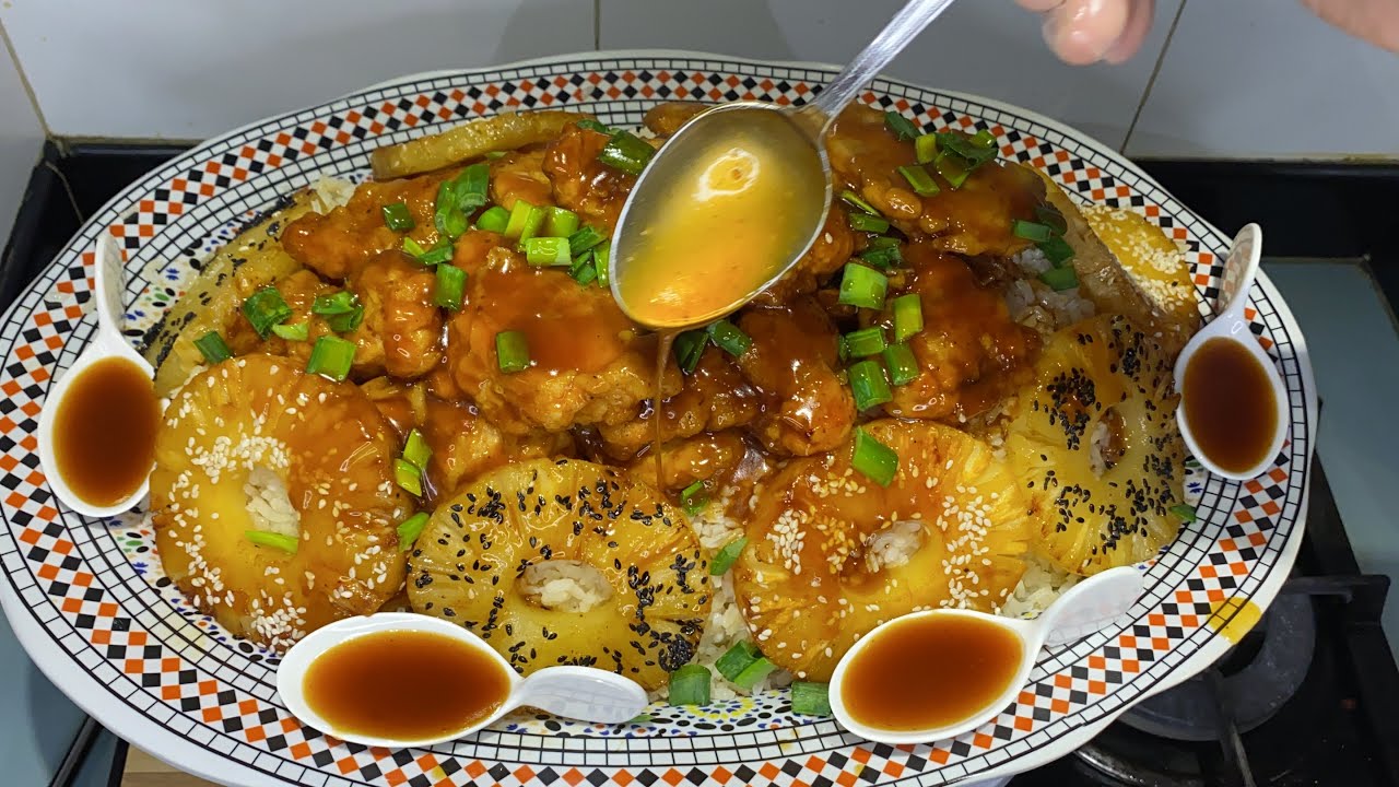 لعشاق الطبخ العالمي طبق  كوري  بالأرز والدجاج وصوص مالح وحلو وأفكار مفيدة جدًا  وصفة جد اقتصادية 📣