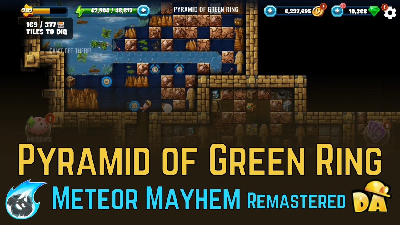Pyramid of Green Ring - #3 Meteor Mayhem Remastered - Diggy's Adventure