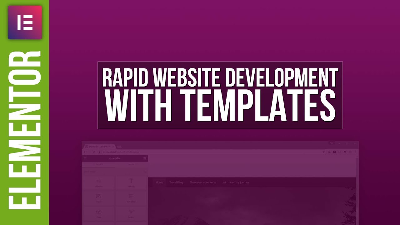 Rapid Website Design with Elementor Templates