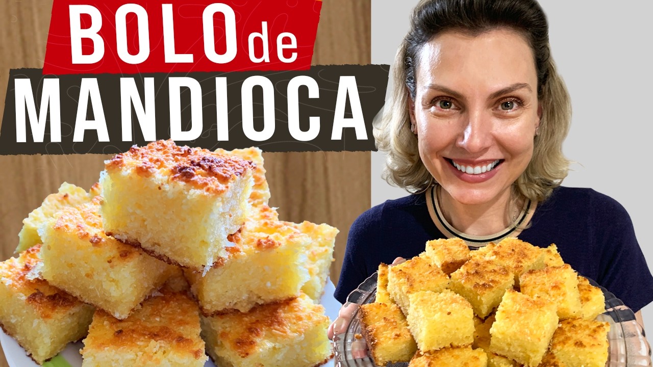 BOLO DE MANDIOCA, AIPIM, MACAXEIRA COM COCO
