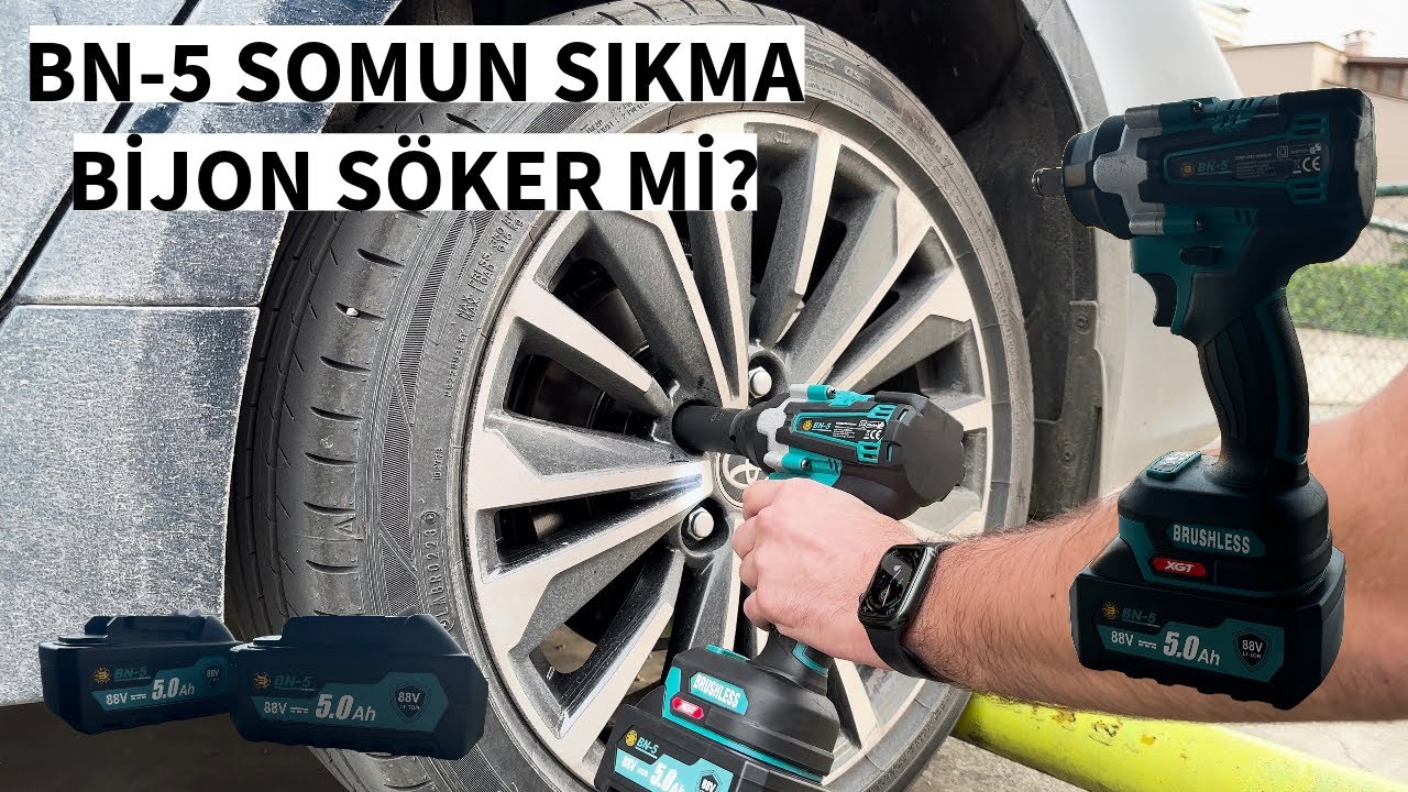 BN-5 Akülü Somun Sıkma Makinesi Detaylı İnceleme ve Araç Bijon Testi