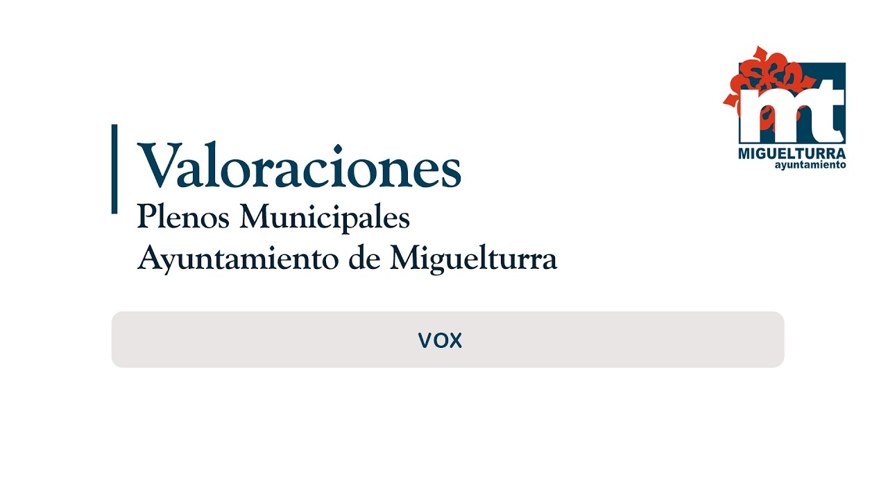 Valoraciones Grupo Municipal VOX del Ayuntamiento, Pleno Ordinario del 26 de febrero de 2026