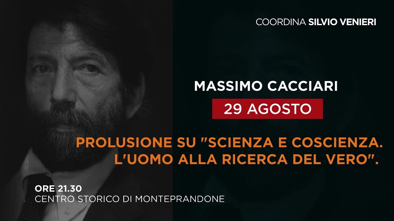 Massimo Cacciari - Piceno d'Autore 2018 a Monteprandone