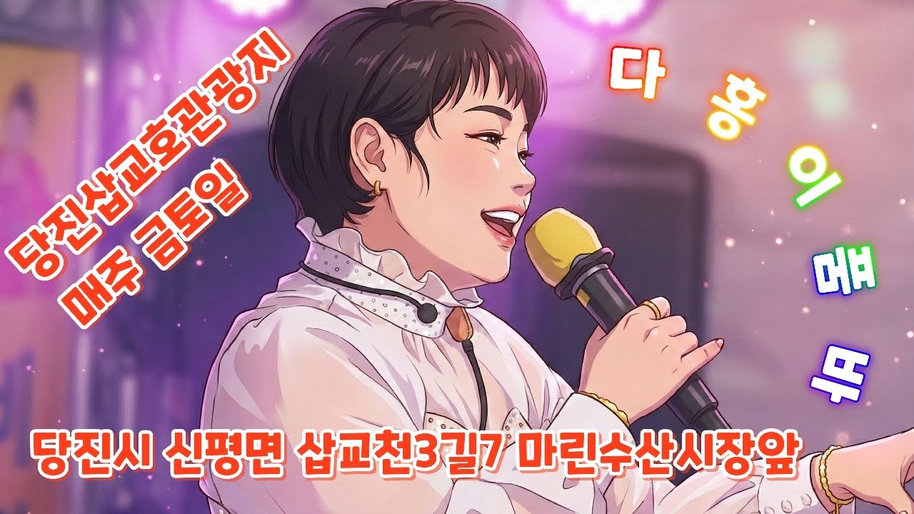 연휴 끝 조용합니다 #다홍이품바 #당진삽교호관광지 #다온예술단