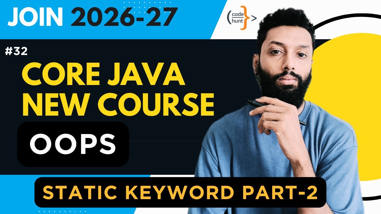 Static Keyword in Java | Part-2 | Static Methods & Access Rules Explained | Hindi