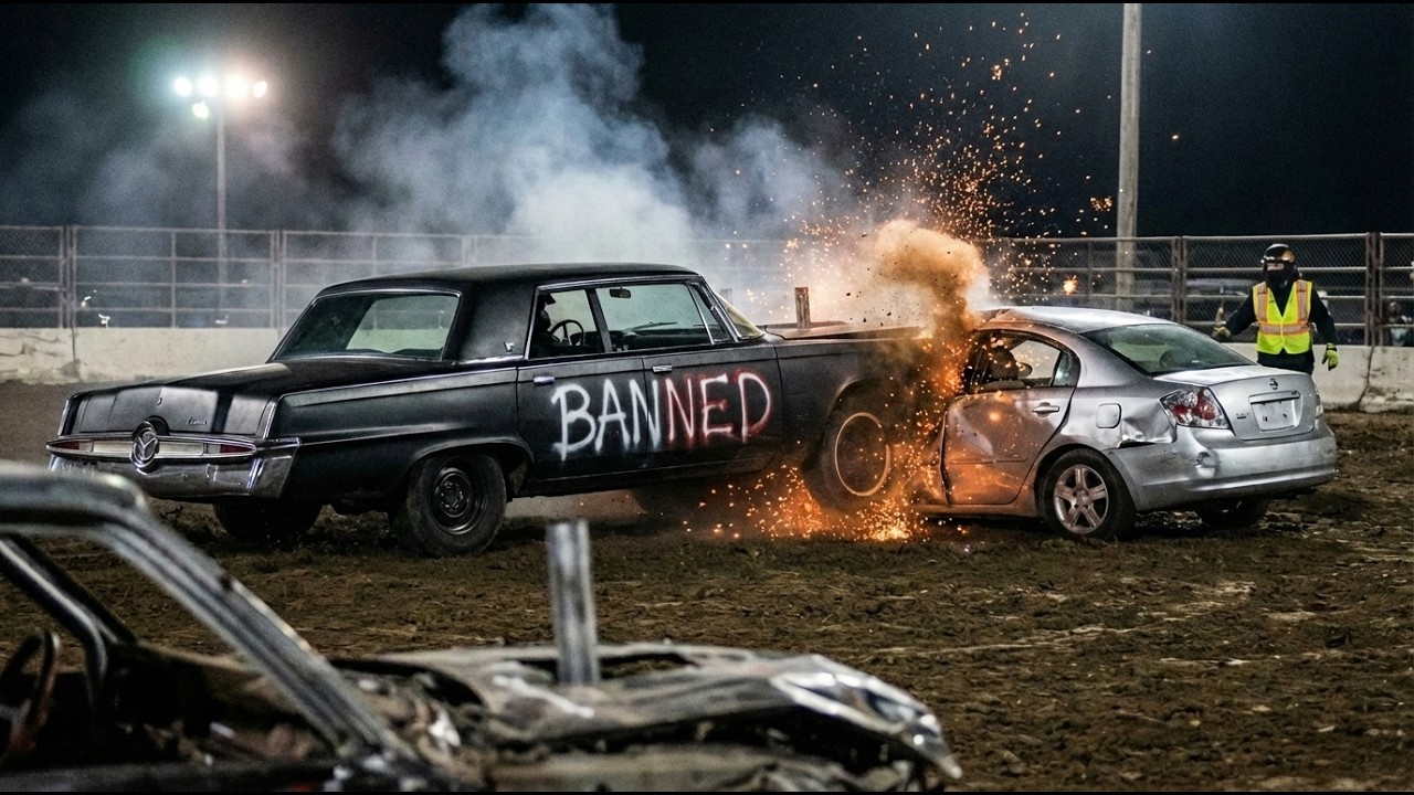 The 5,000lb Chrysler That Was Literally BANNED From Demolition Derbies