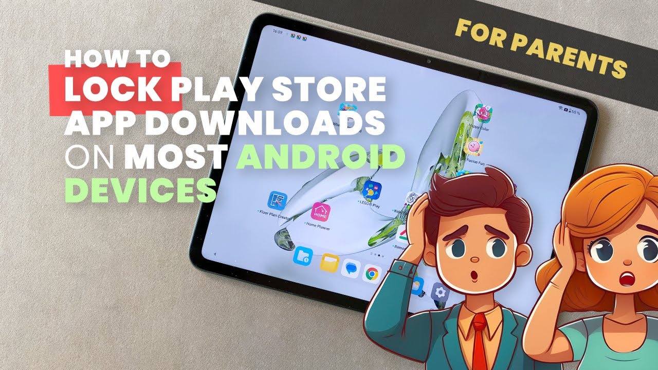 How to Password Lock All Google Play App Downloads | For Parents