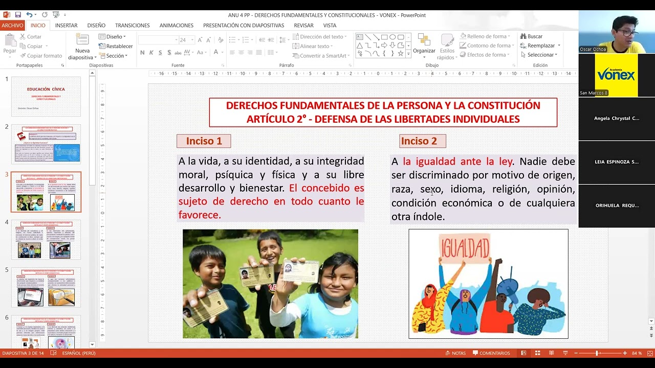 ⚖️ EDUCACIÓN CÍVICA | 🔴 DERECHOS FUNDAMENTALES CONSTITUCIONALES - Semana 06 | Ciclo Anual 202