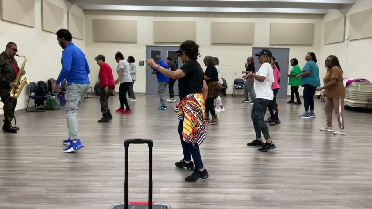 GIVE MY LOVE, Line Dance; w Sir Clyde on Saxophone 