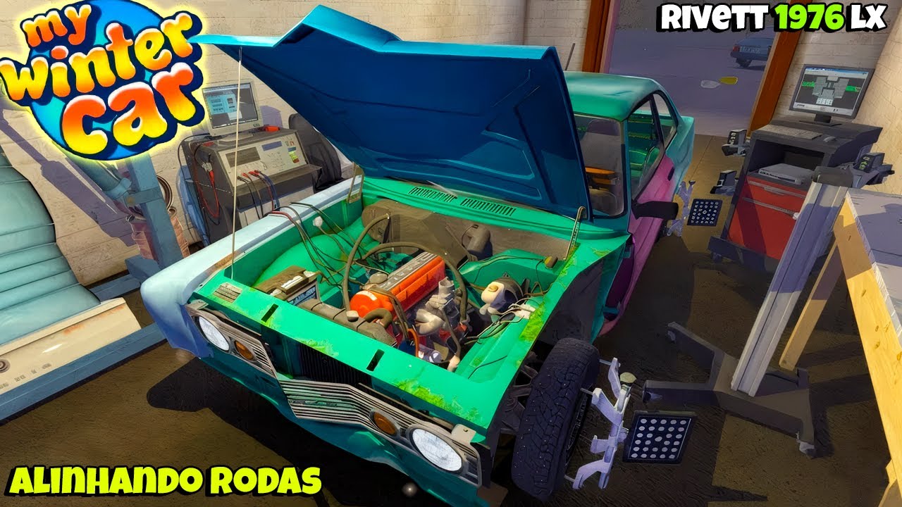 Nova Bomba De Água Regulamos o Distribuidor e Acertamos o Alinhamento das Rodas - My Winter Car #020