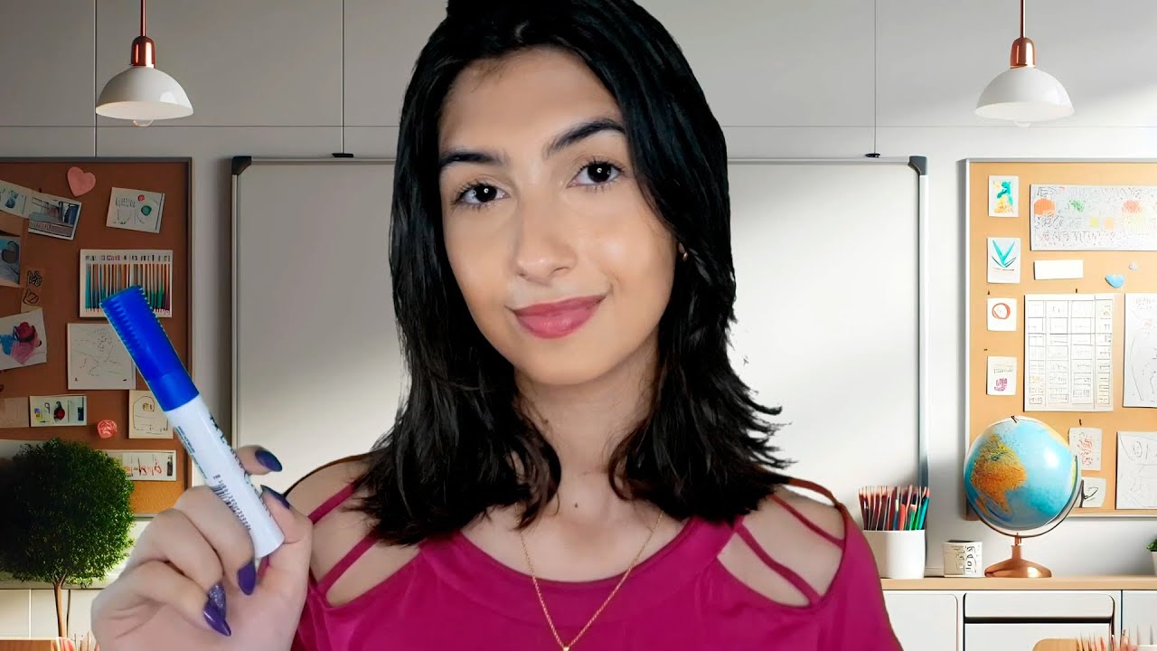 ASMR Professora gentil anima você na escola ♥