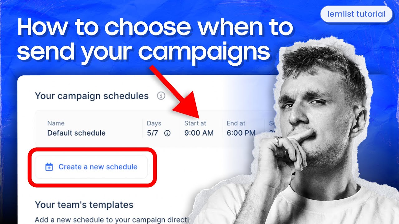 How to choose when to send your campaigns [lemlist tutorial]