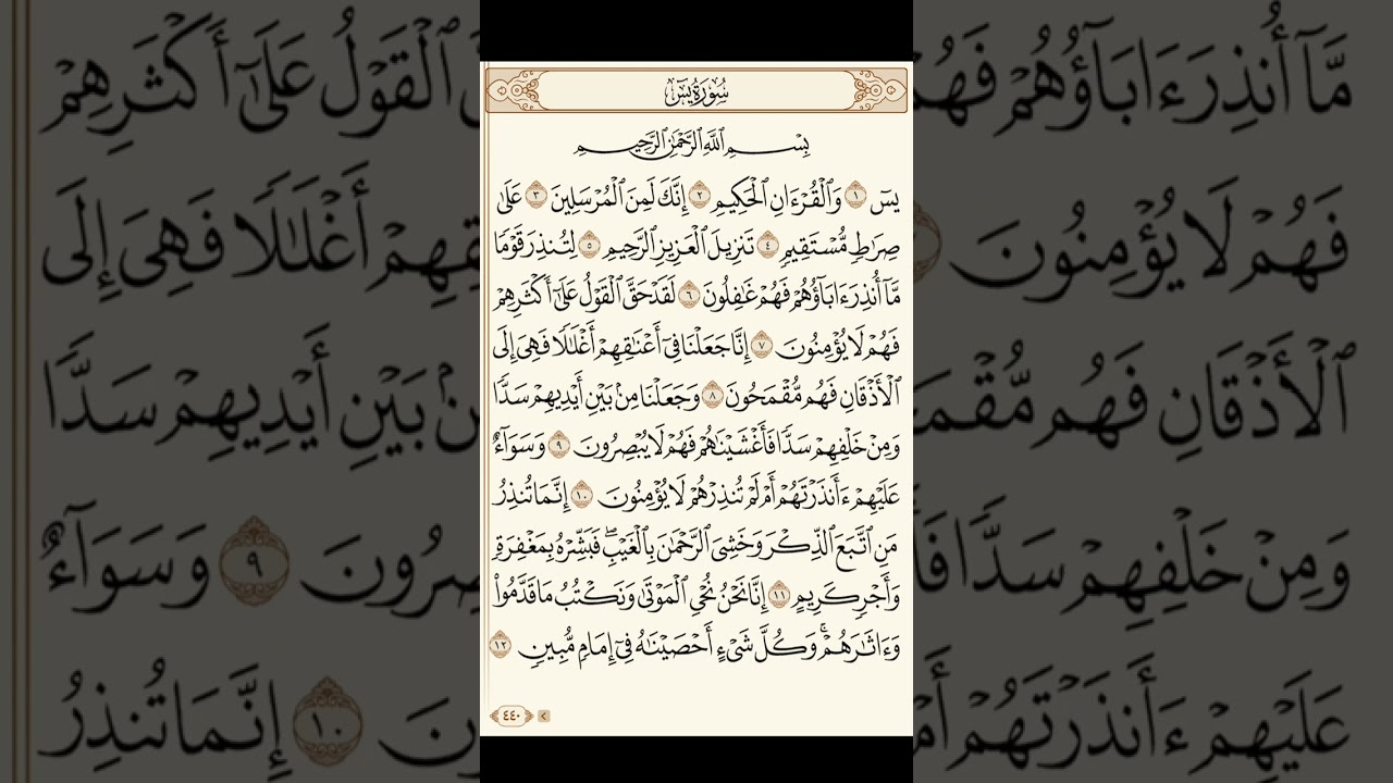 تدبر سورة يس (الجزء الأول)