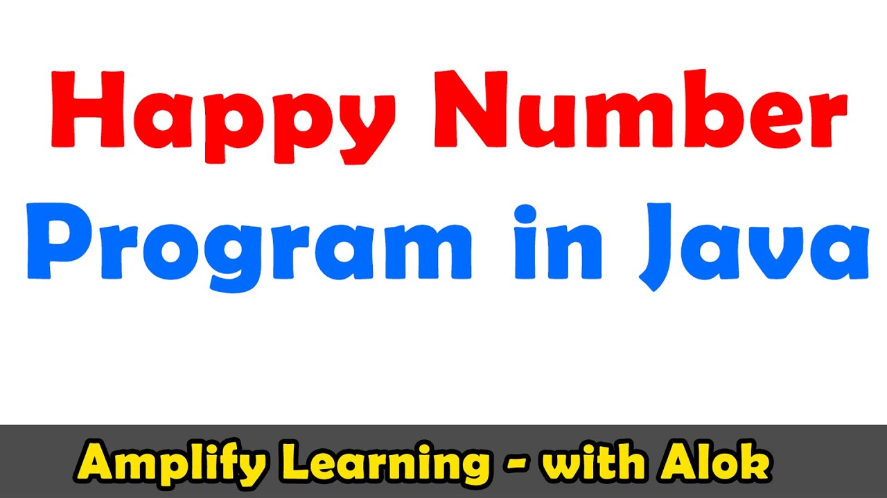 Happy number program in Java | ICSE ISC Computer