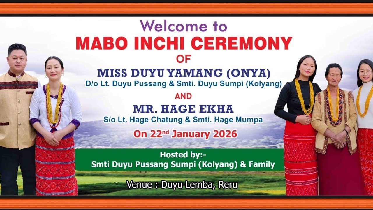 Mabo Inchi Ceremony of Duyu Yamang and Hage Ekha || Marriage Ceremony in Apatani Tradition 