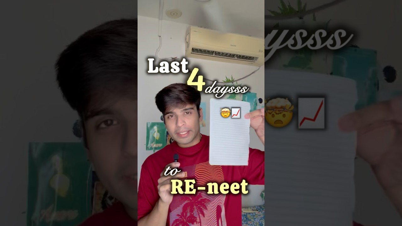 😨Re-NEET in 5 Days? WATCH🚨THIS FIRST