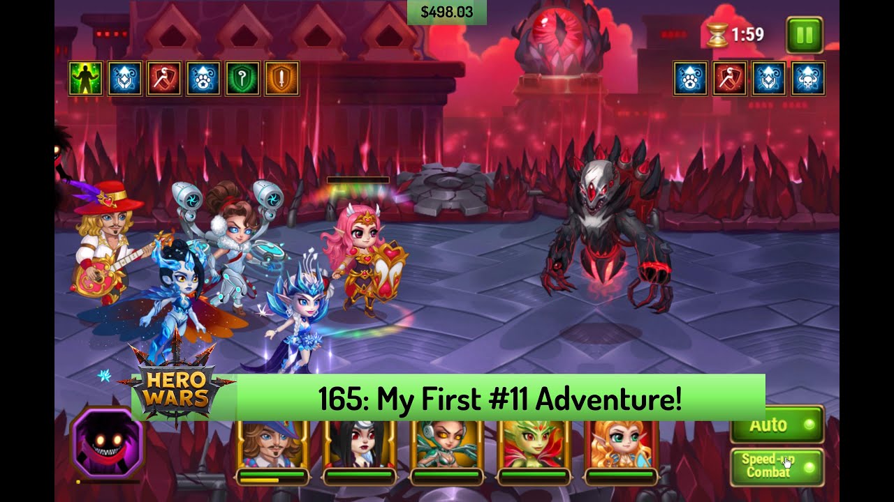Let's Play Hero Wars 165: My First #11 Adventure!  Can I beat Corrupted Orion?