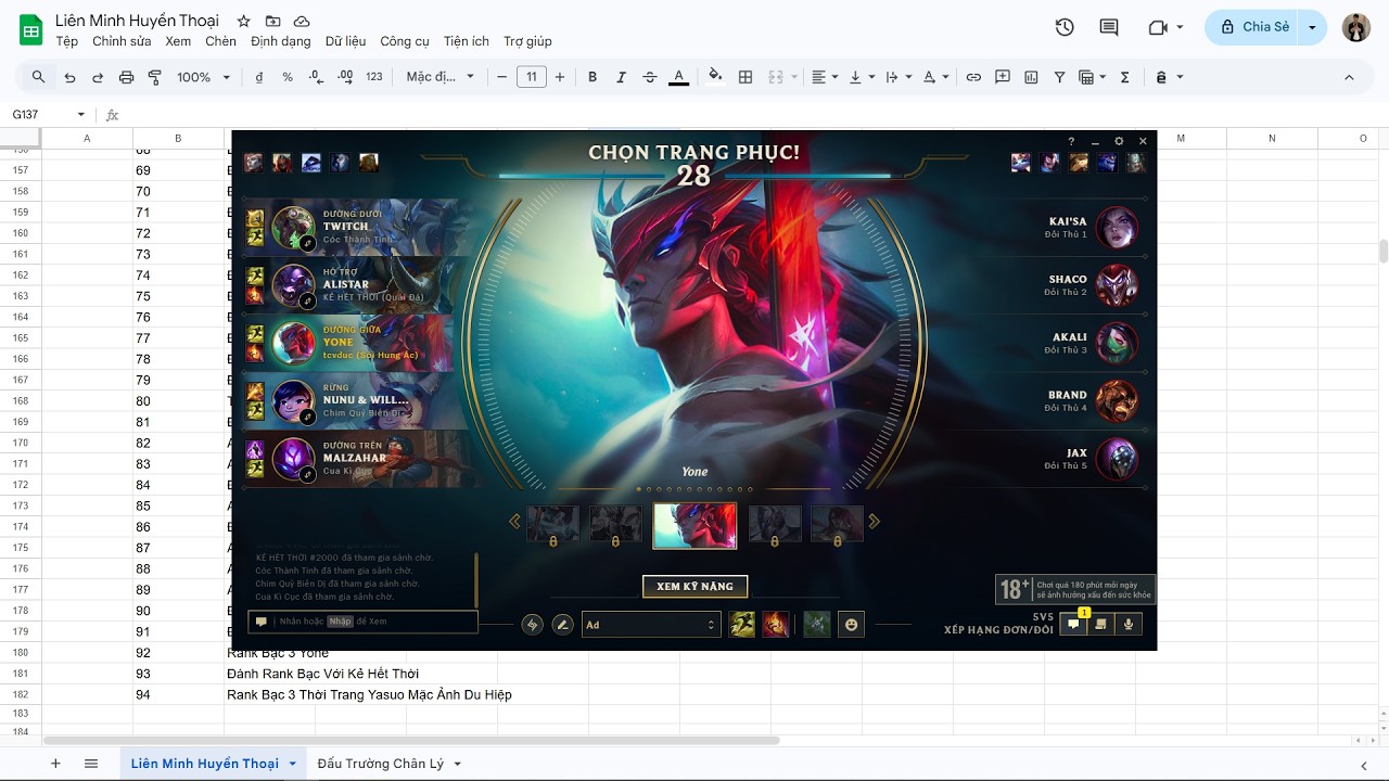 Đánh Rank Bạc Với Kẻ Hết Thời Mid Yone Sp Alistar