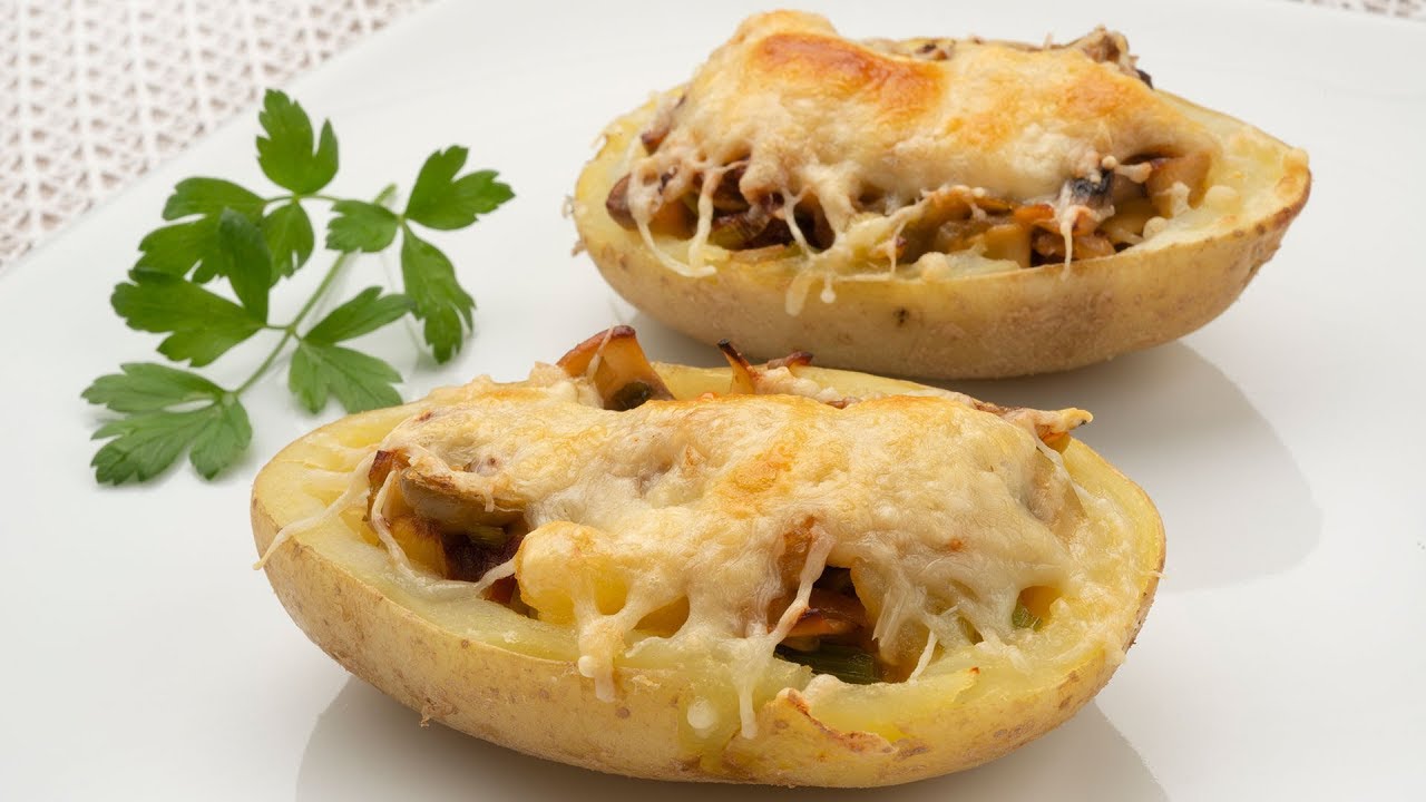 PATATAS RELLENAS con queso gratinado - Receta vegetariana de Karlos Arguiñano