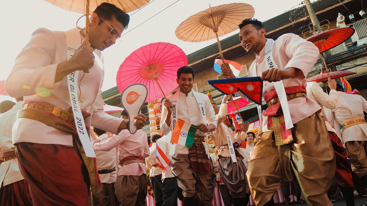 Mister GLobal 2022 : Day 3 : Join the parade at Chiang Mai flower festival