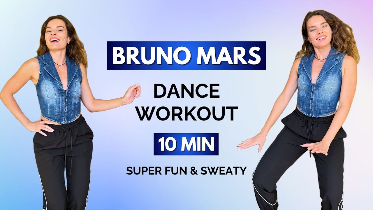 10 MIN BRUNO MARS DANCE WORKOUT – Full Body Sweat & Fat Burn | Fun Dance Fitness