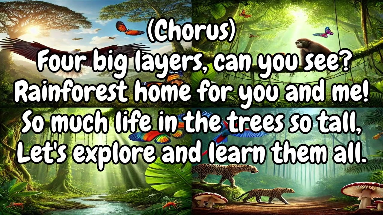 THE RAINFOREST LAYERS SONG | Fun Educational Song | ACTIONS in description box