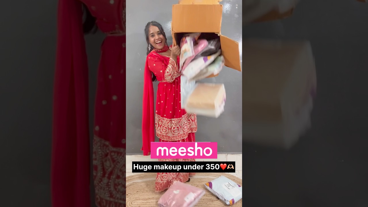 Meesho*Huge*Makeup Unboxing || Cheapest makeup #short #shortsviralvideo #youtubeshorts
