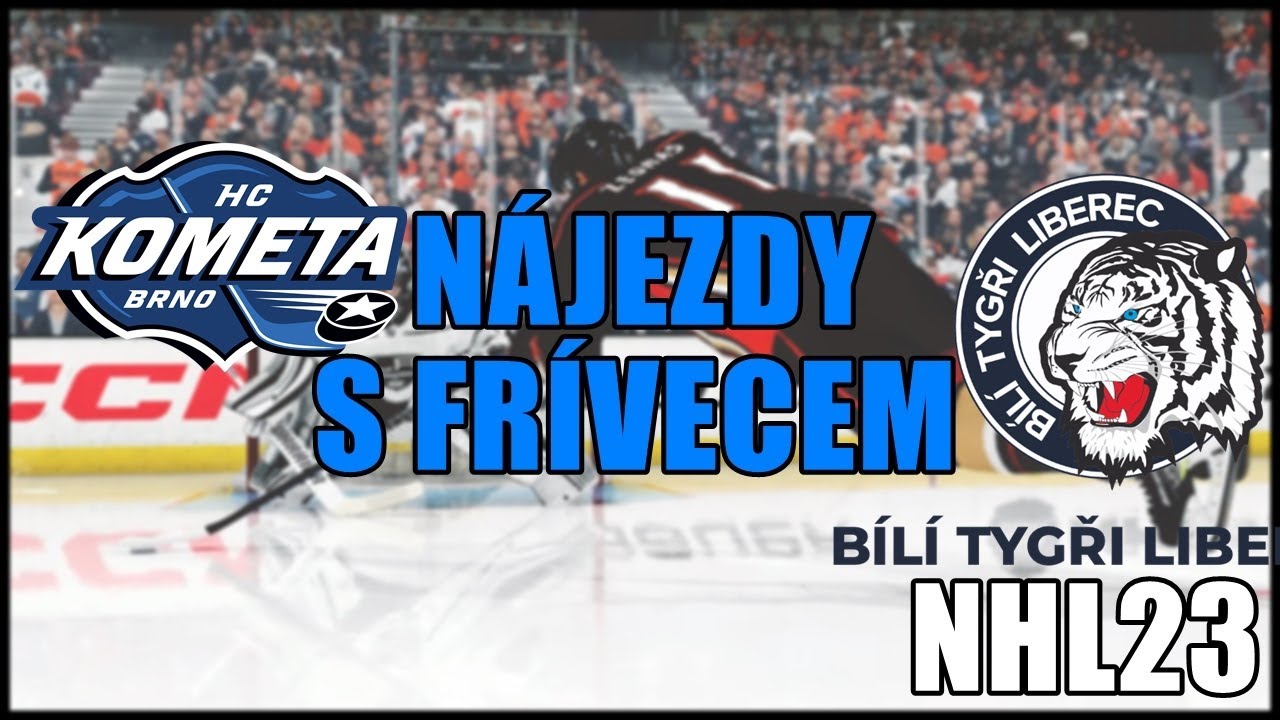 HC KOMETA BRNO VS HC BÍLÍ TYGŘI LIBEREC|NÁJEZDY S FRÍVECEM|NHL23 |PS5
